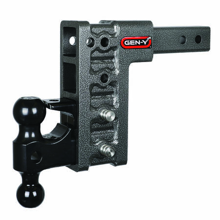 Gen-Y Hitch MEGA-DUTY 2 Shank 7.5 Drop 2K TW 16K Hitch & GH-051 Dual-Ball & GH-032 Pintle Lock GH-524